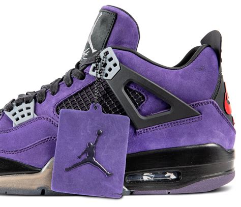 purple jordan 4 custom.